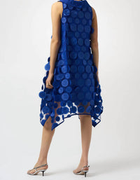 Joseph Ribkoff - 3d Dot Mesh Mini Trapeze Dress