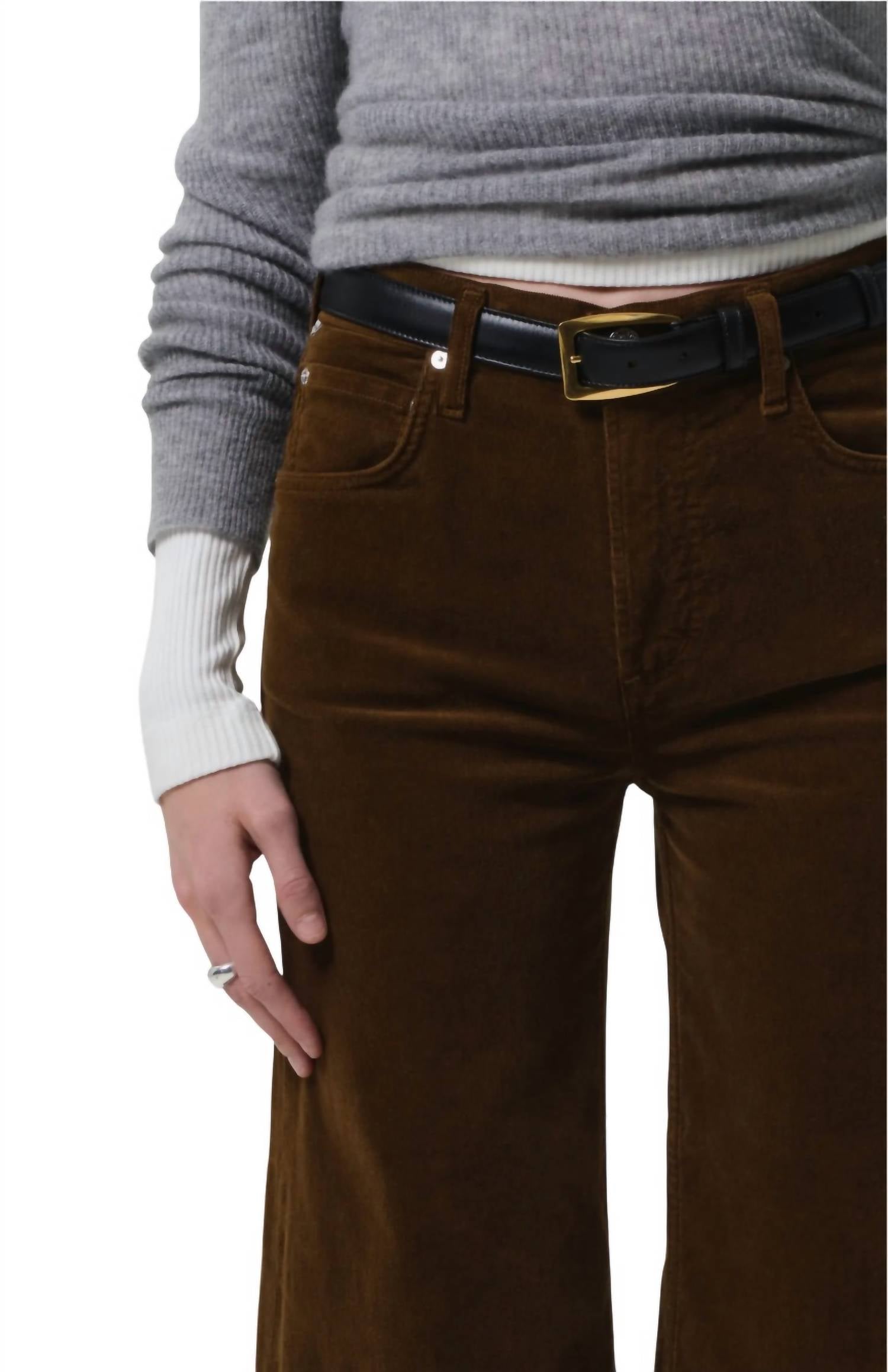 Citizens Of Humanity - Lyra Wide Leg Crop Corduroy Pants