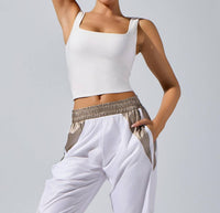 HEROINE SPORT Dalia High Support Top in white - women's tank top