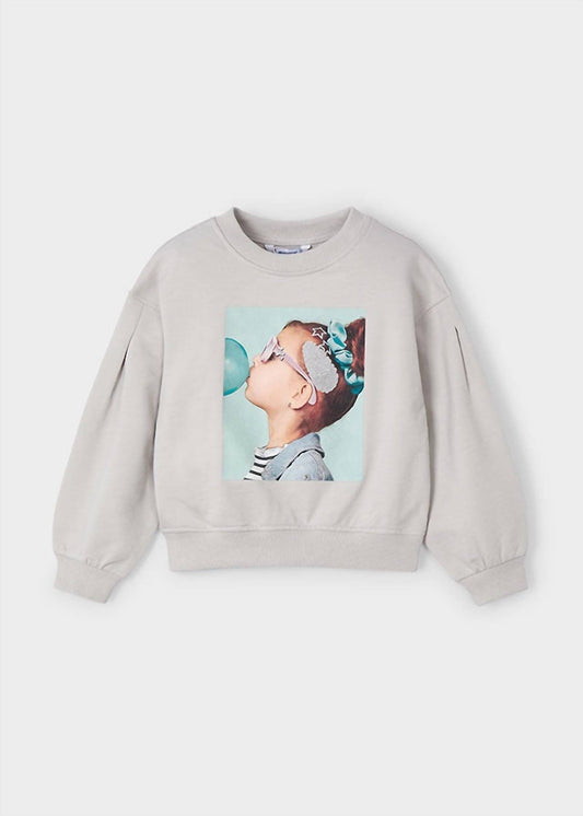 Mayoral - Girls' Bubble Pop Sweatshirt With Clip