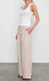 Enza Costa - Linen Cropped Summer Pants
