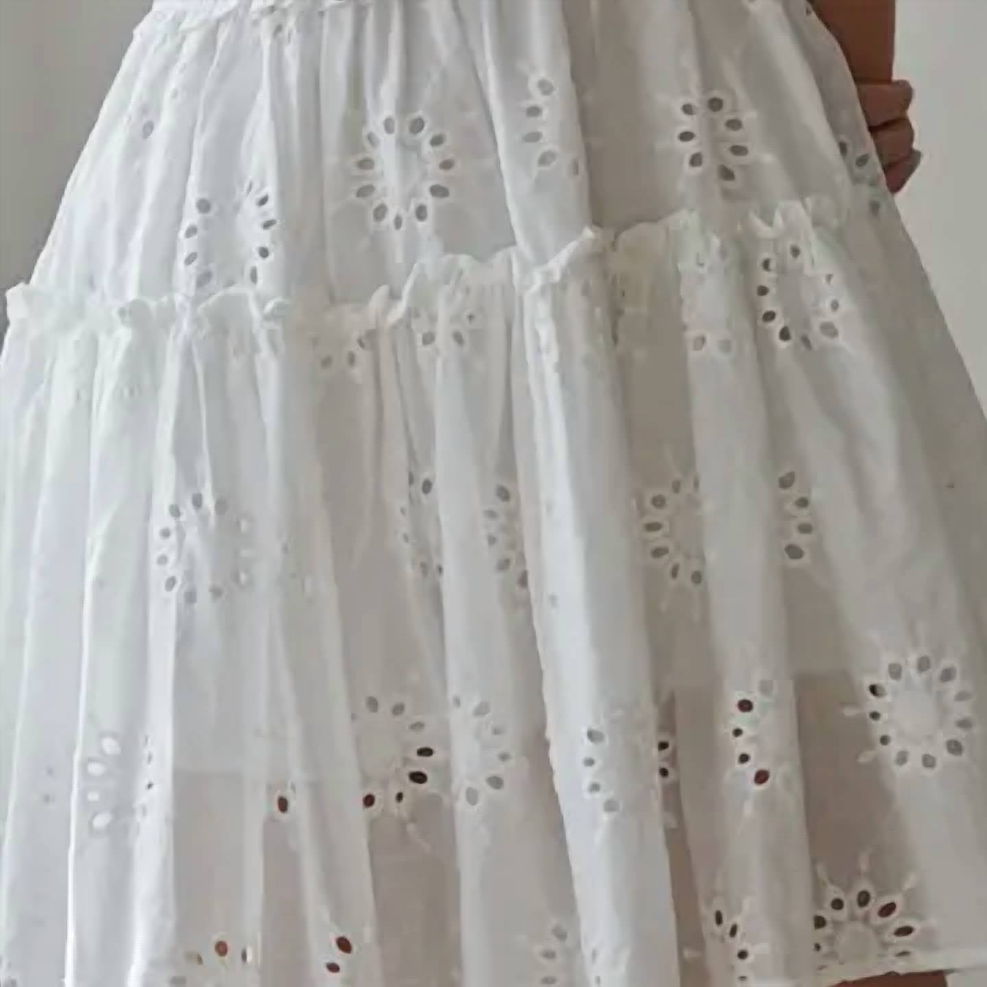 By Together - Alexie Eyelet Smocked Mini Dress