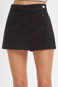 Risen - Denim Wrap Front Skort