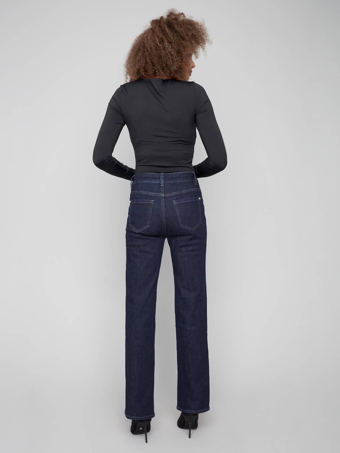 Charlie B - Flare Leg Stretch Denim Pants