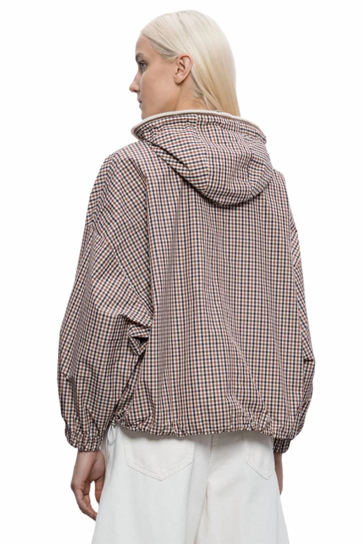 Brunello Cucinelli - Checkered Windbreaker Jacket