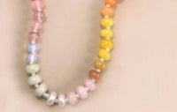 Josslyn By Wall To Wall - Women's Natural Agate Glass Semi-precious Bead Necklace