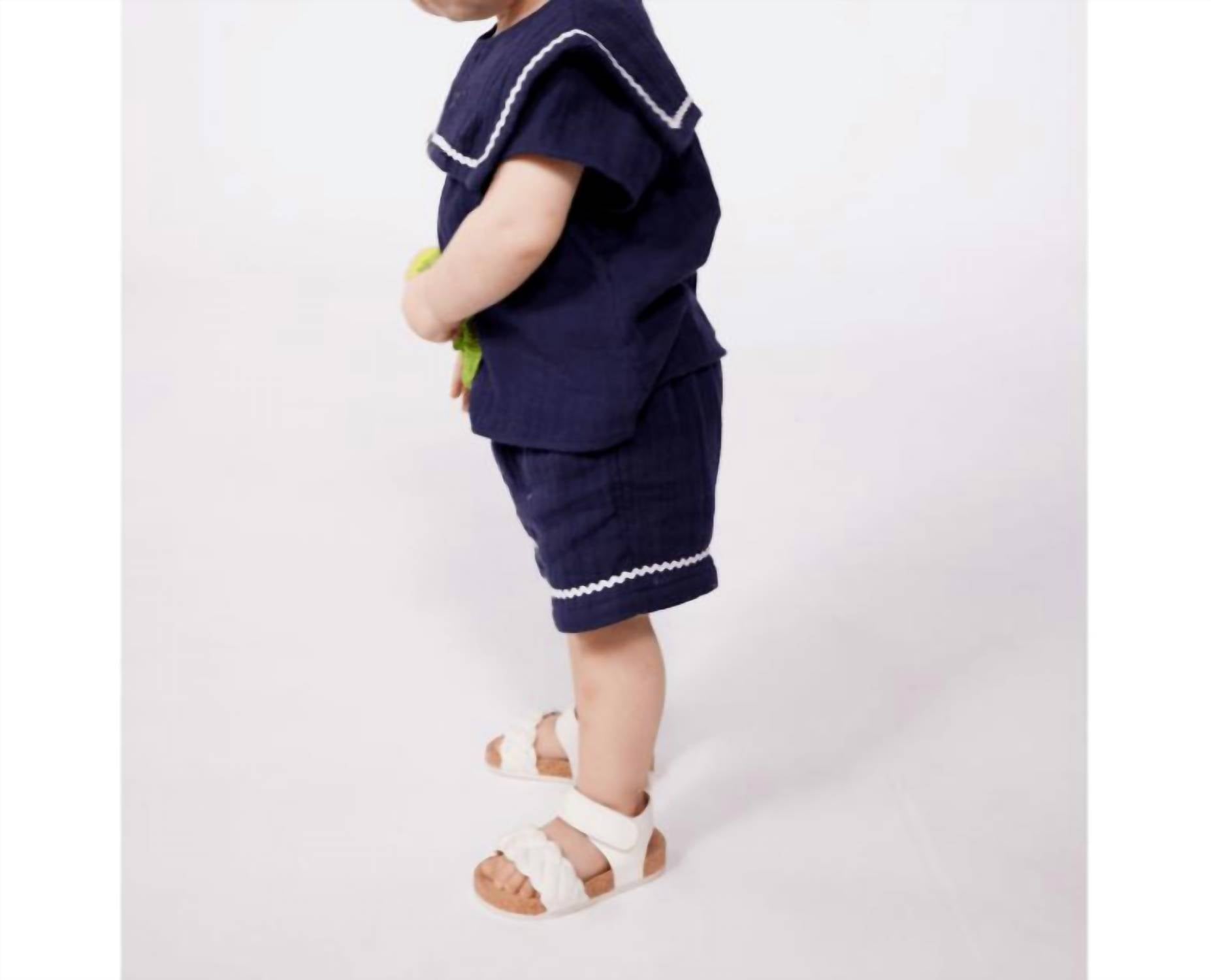 Petit Bateau - Girll's Little Sailor Gauze Set