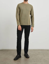 Rails Rheese Long Sleeve Tee in green olive - men's long sleeve top - alternate view