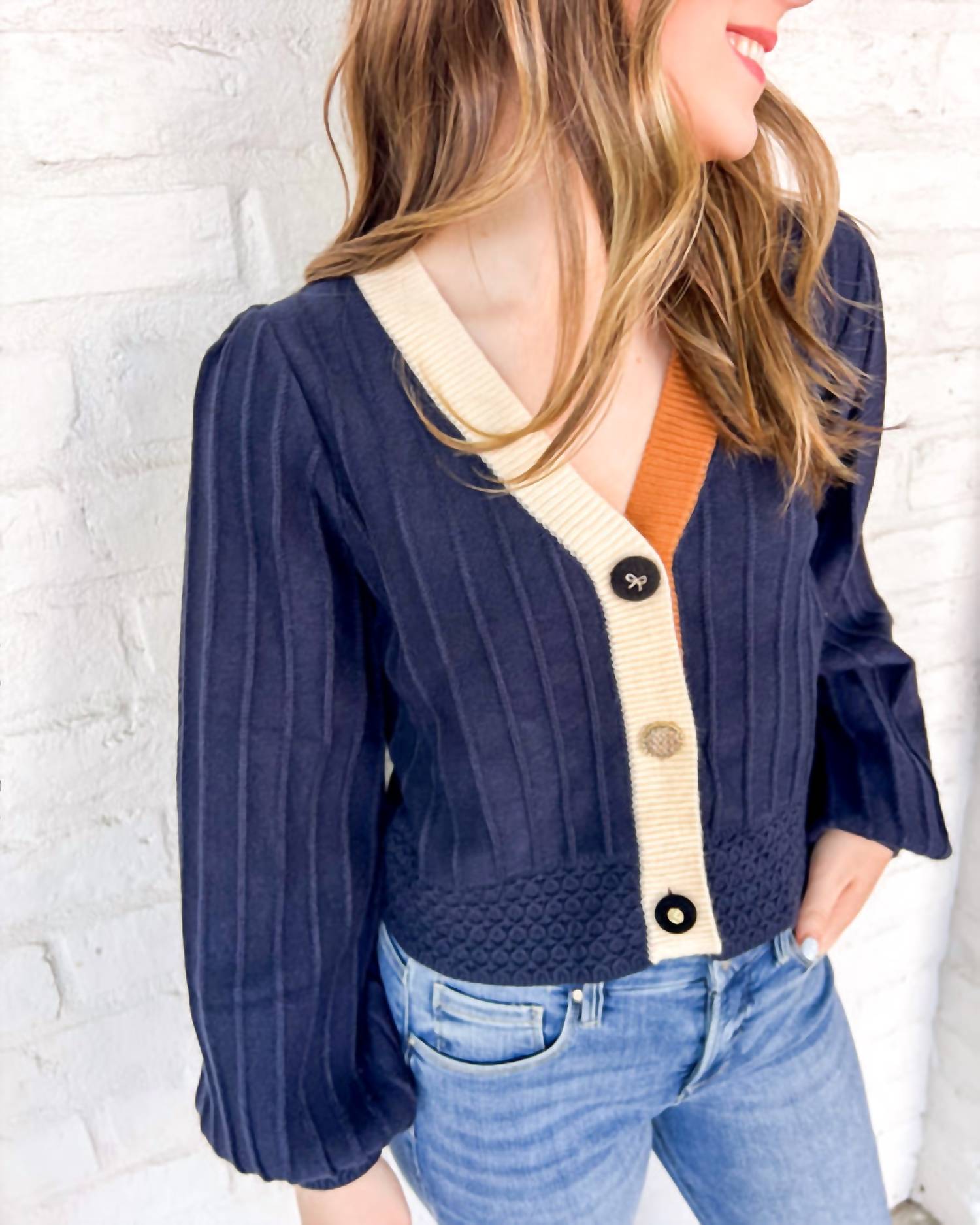 Thml - Color Block Cardigan