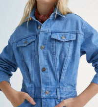 The New Society - Girls Woodland Denim Jumpsuit