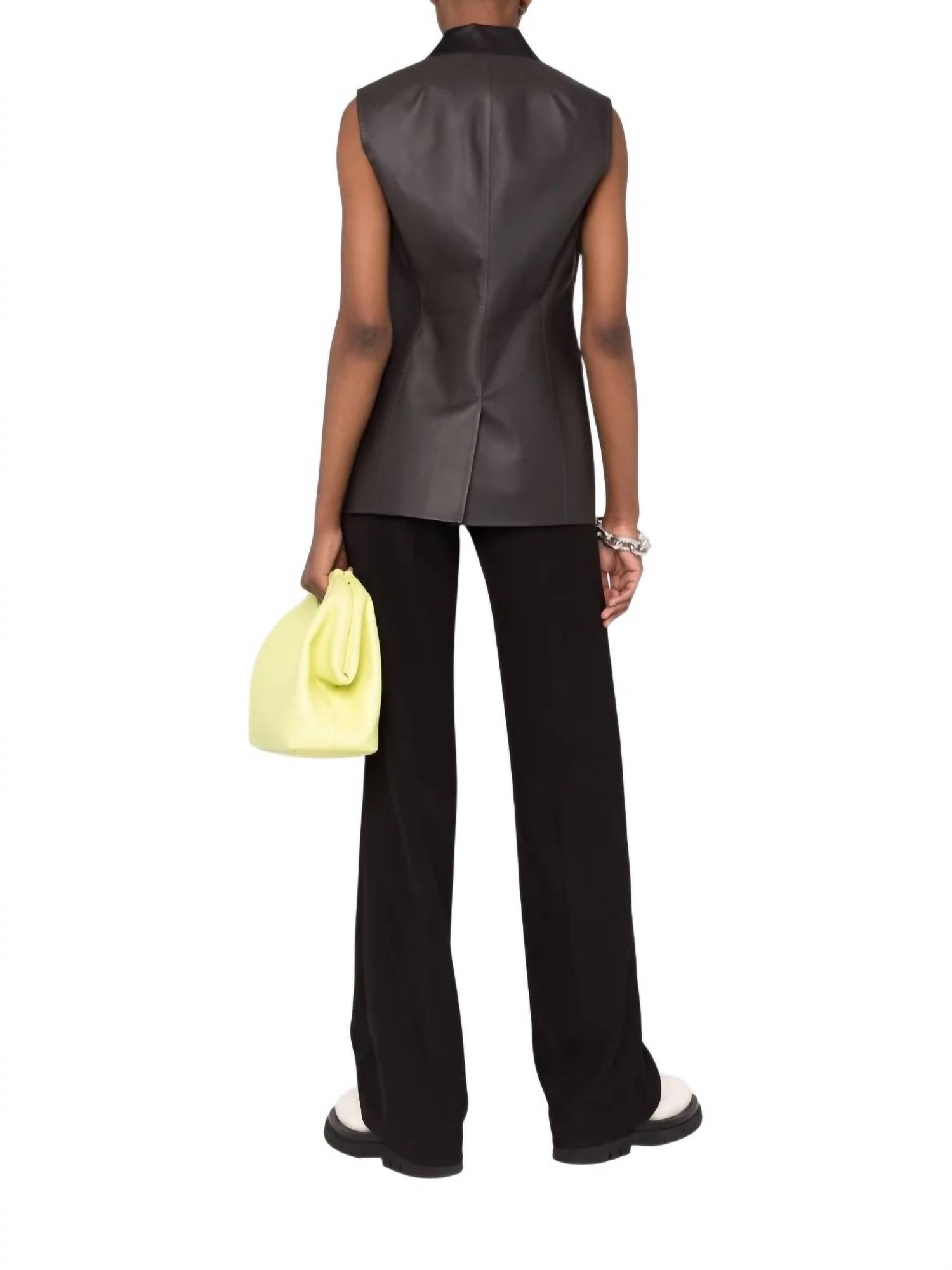 Salvatore Ferragamo - Tailored Leather Blazer