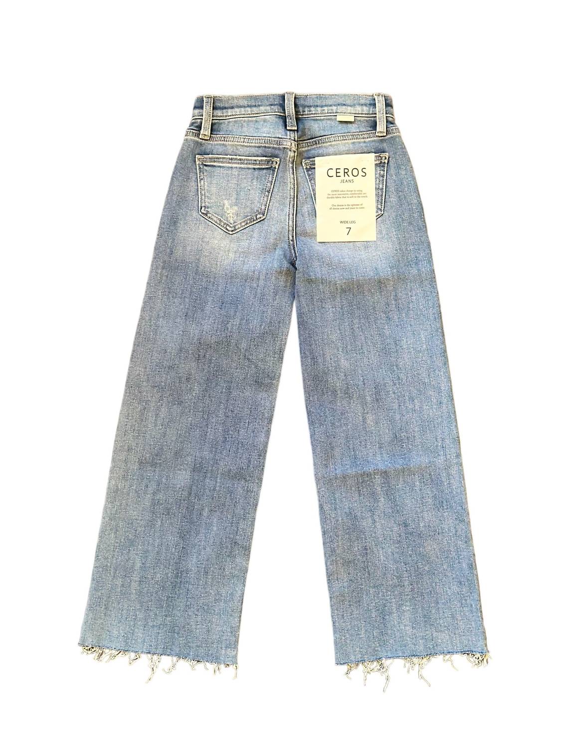 Ceros - Girl's Kristin High Rise Wide Leg Jeans