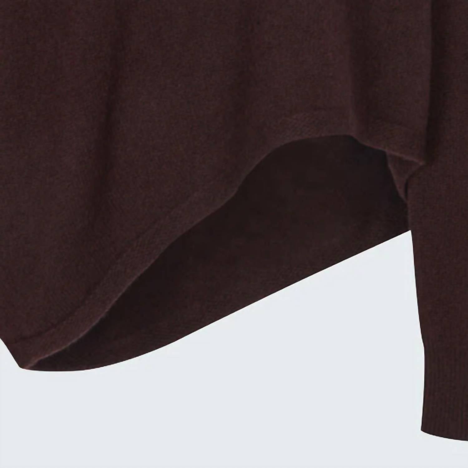 Time - Asymmetrical Cashmere Knit Top