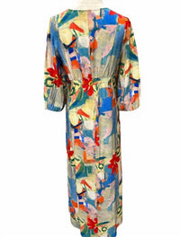 Lior - Women's Vibrant Bloom Midi Dress