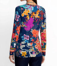 Johnny Was - JANIE LONG SLEEVE CREW NECK TEE