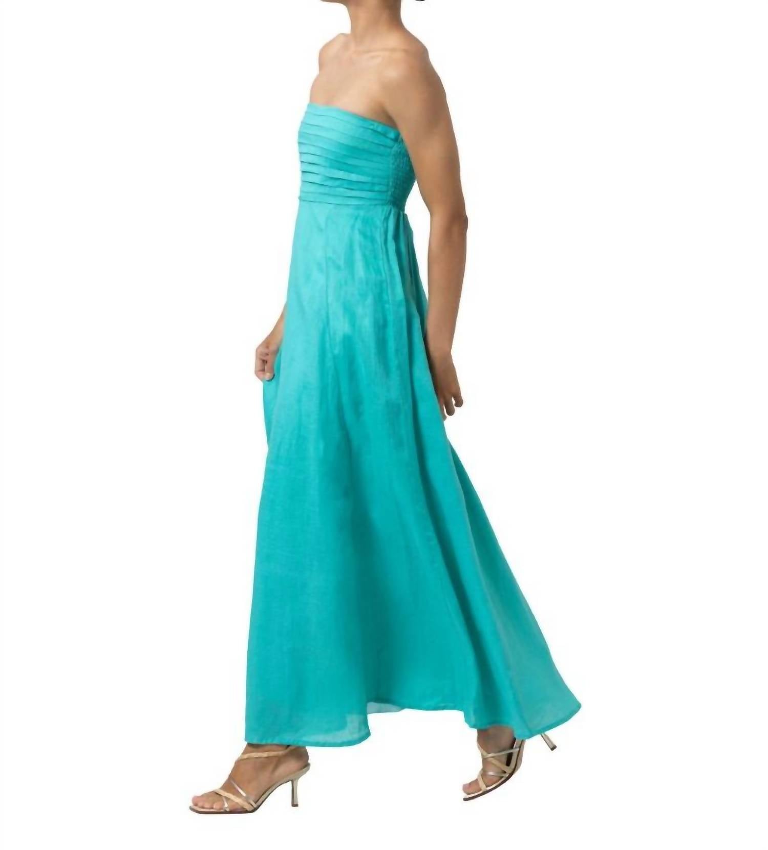 Lusana - Talia Linen Maxi Dress