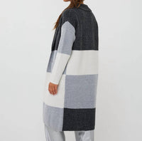 Esqualo - Colour Block Long Cardigan