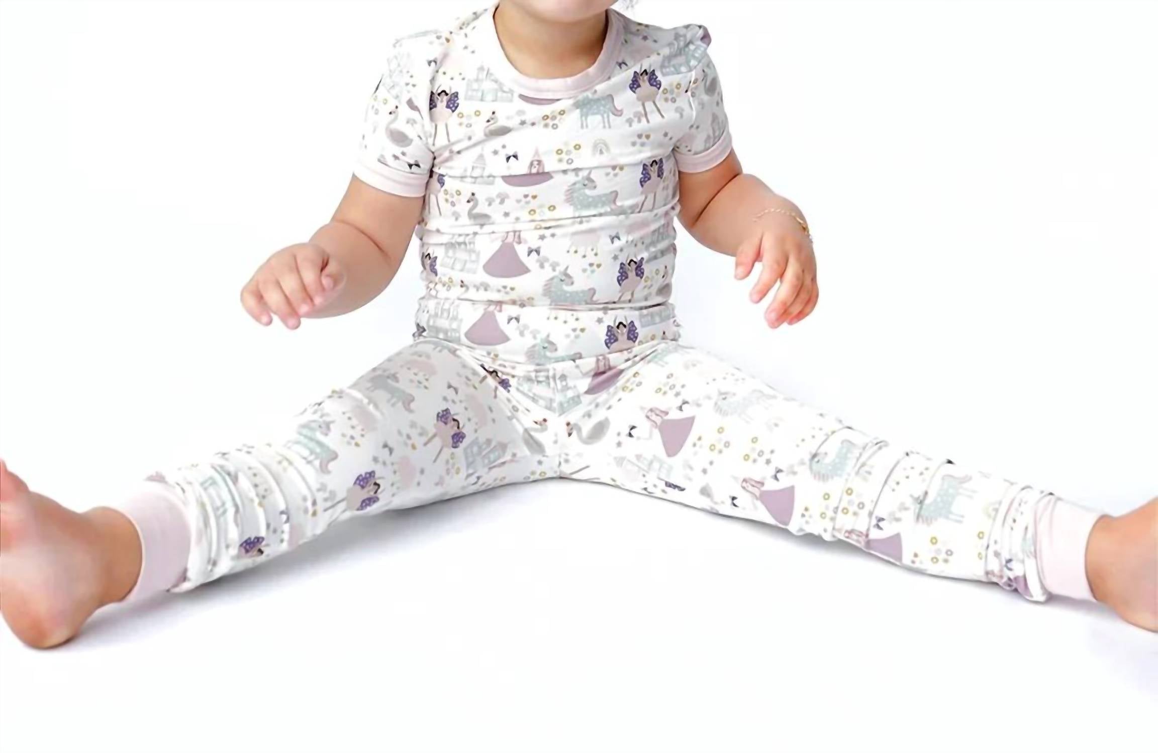 Emerson And Friends - Once Upon A Time Bamboo Short Sleeve Pajama Pant Set