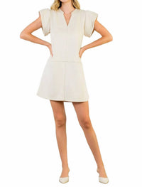 Thml - Flutter Sleeve Suede Dress