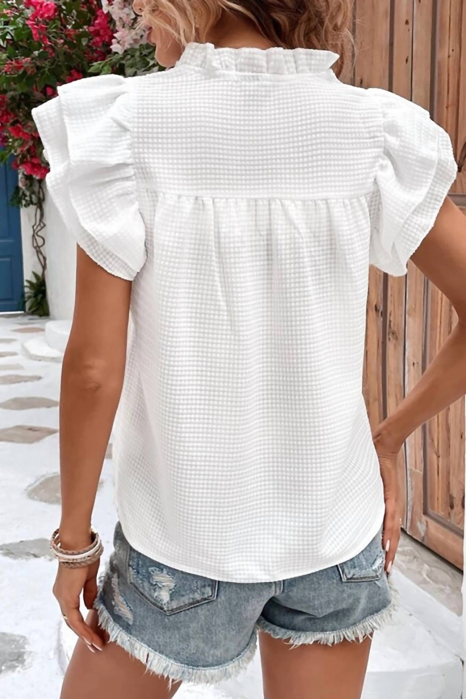 Miss Sparkling - Ruffle & Go Blouse