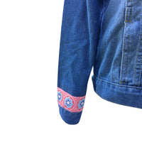Hadley Pollet - Pansy Flower Jean Jacket