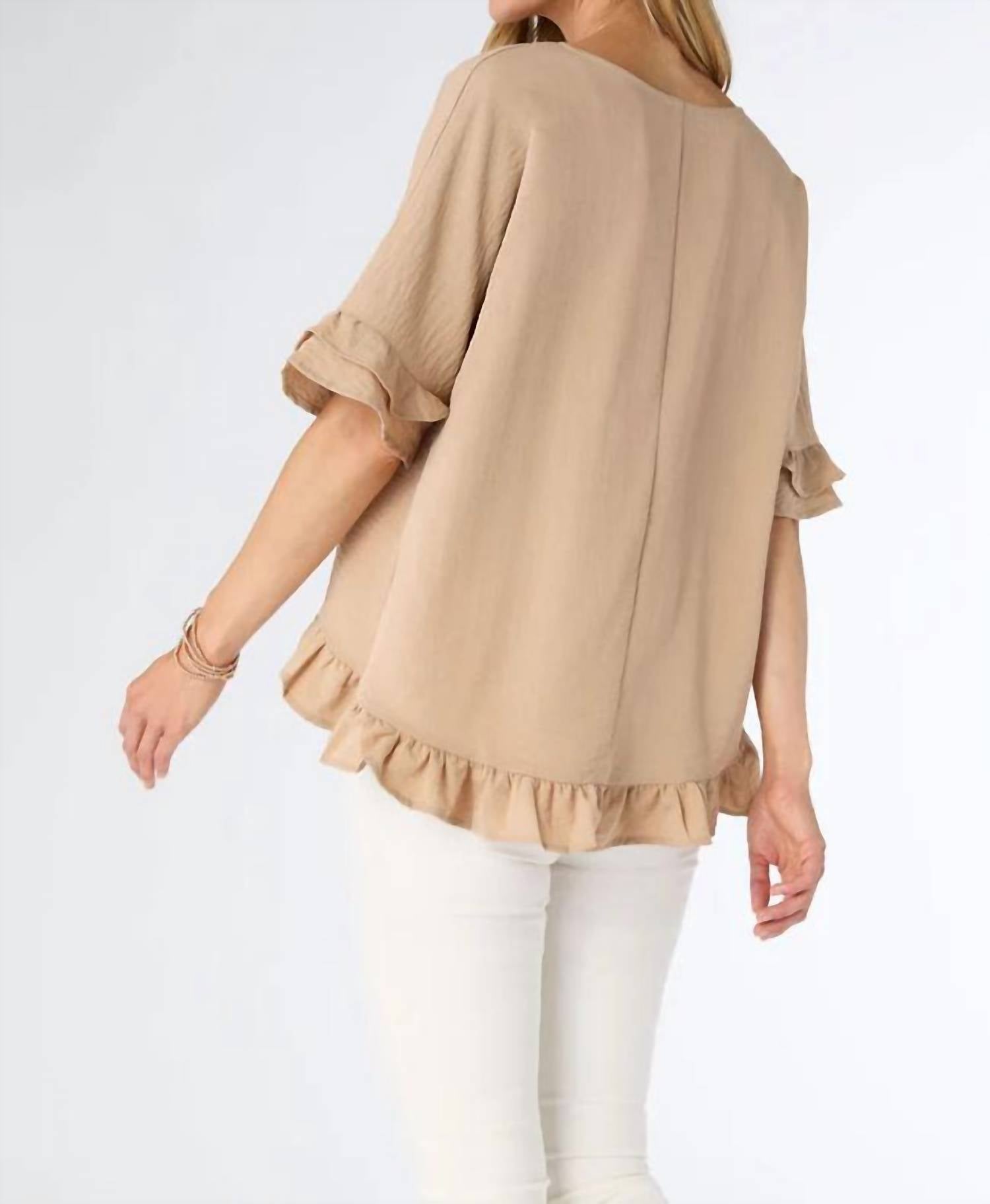 Coco + Carmen - Carley Flowy Ruffle Top