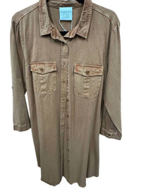 Myra Women's Colored Denim Dress in brown - women's dress