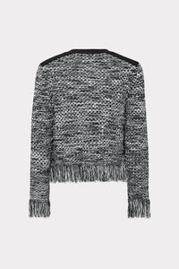 Milly - Textured Fringe Cardigan Jacket