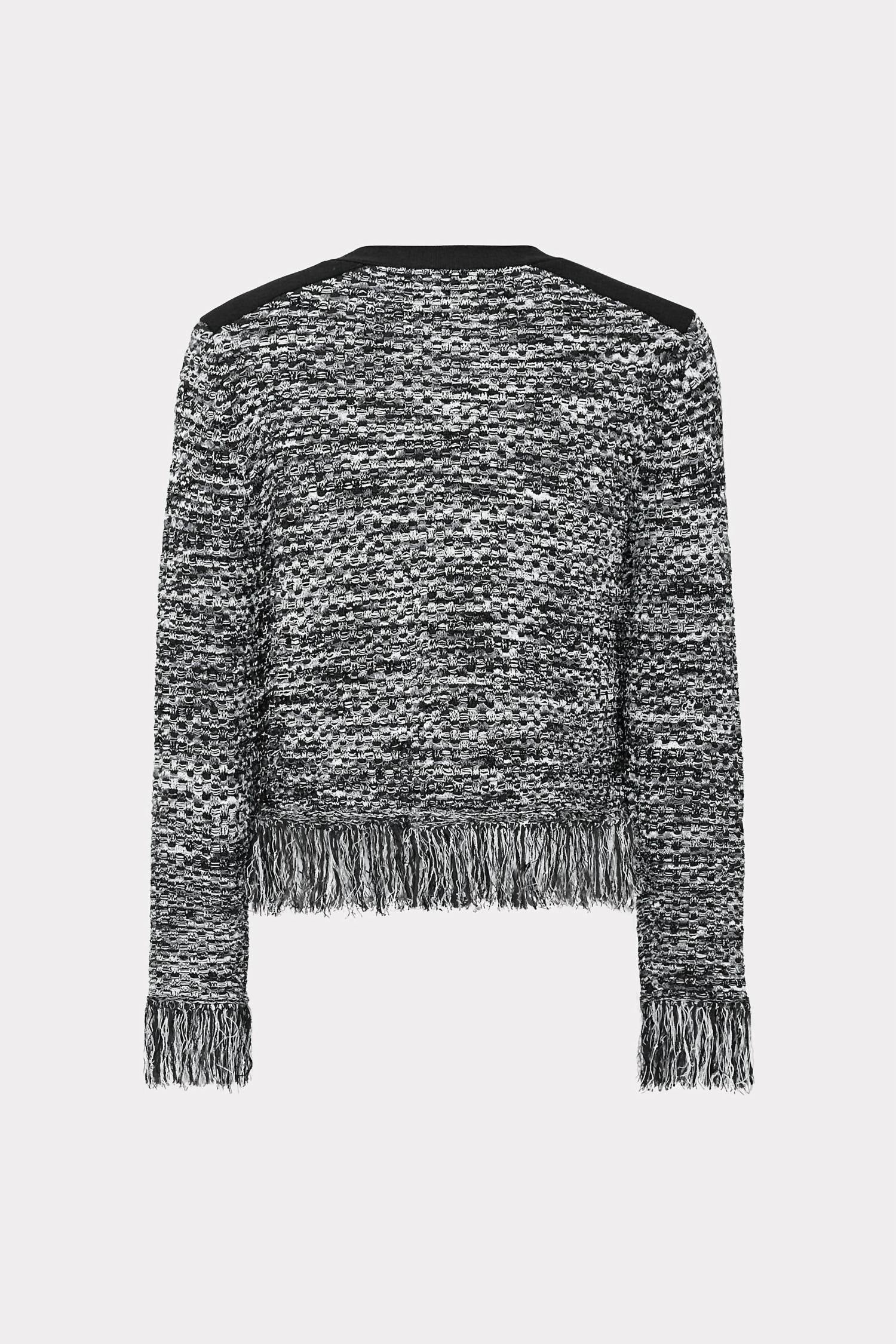 Milly - Textured Fringe Cardigan Jacket