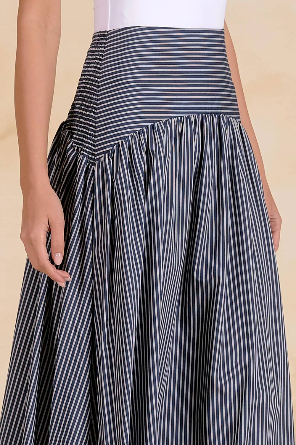 Elan - Curved Maxi Skirt
