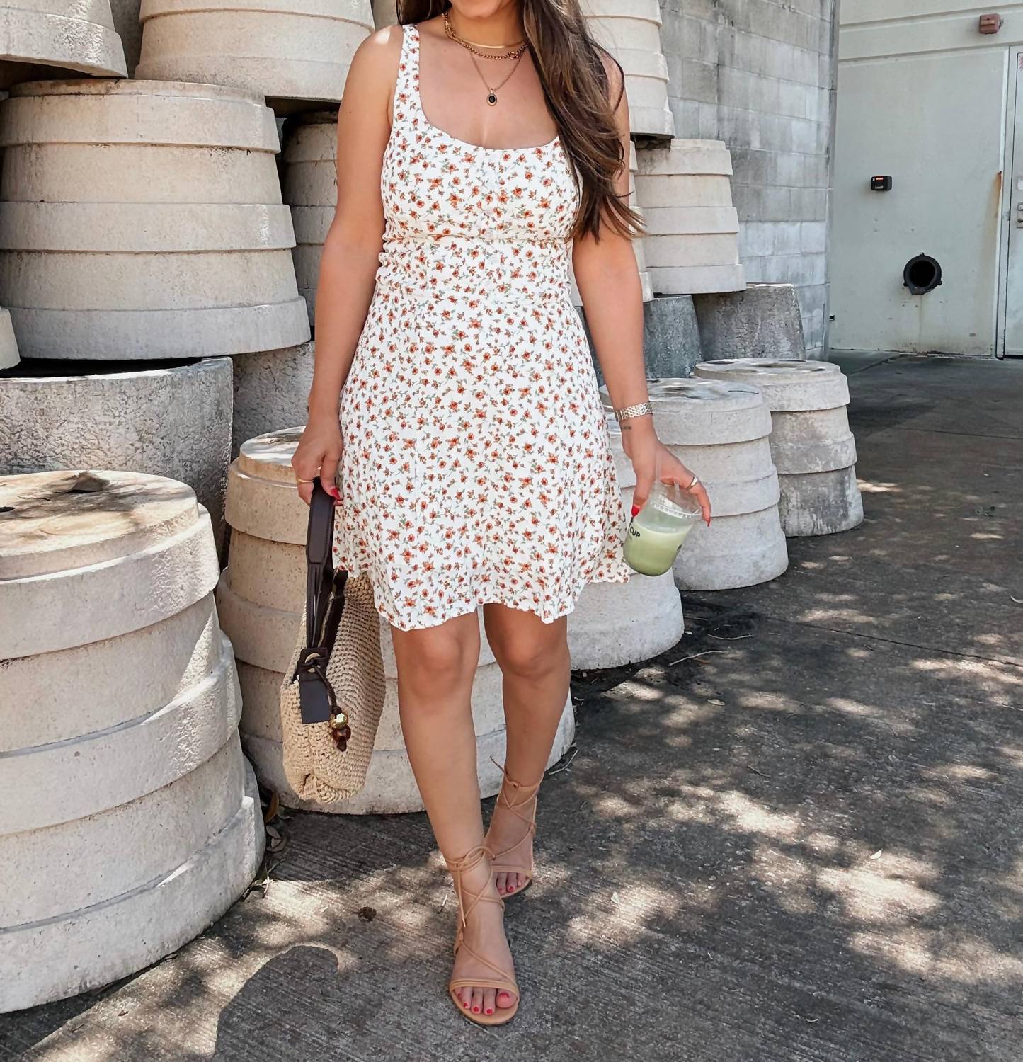 The Workshop Studio - Dainty Floral Mini Dress