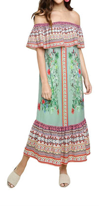 Umgee - Scarf Maxi Dress