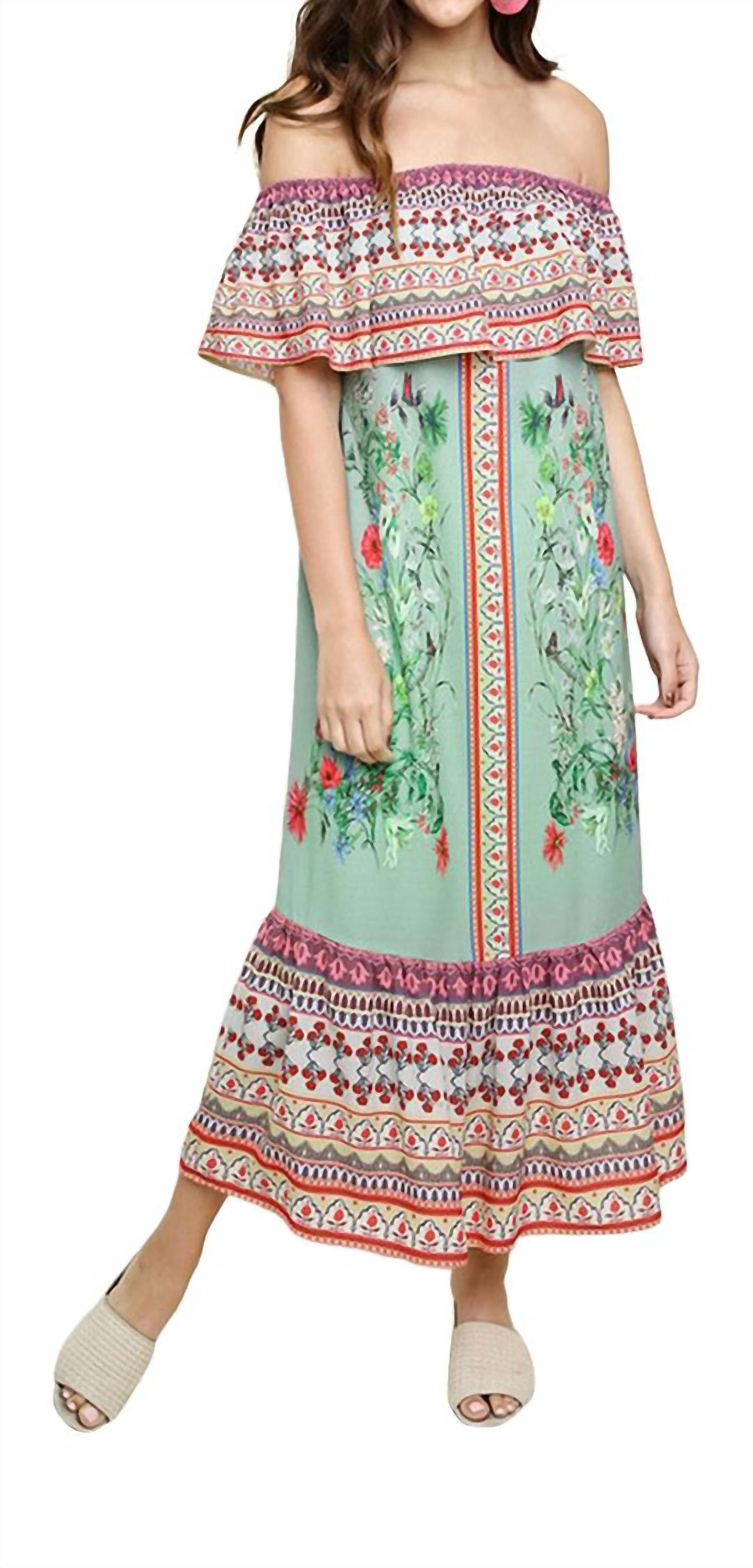 Umgee - Scarf Maxi Dress