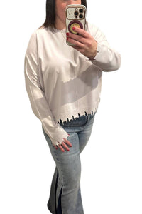 Six/Fifty - Fringed Lightweight Sweater