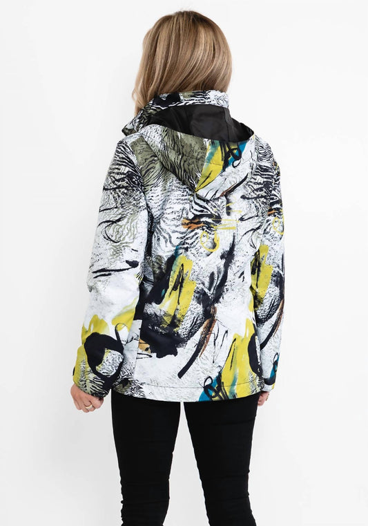 Safari Escape Soft Shell Laminated Abstract Art Coat