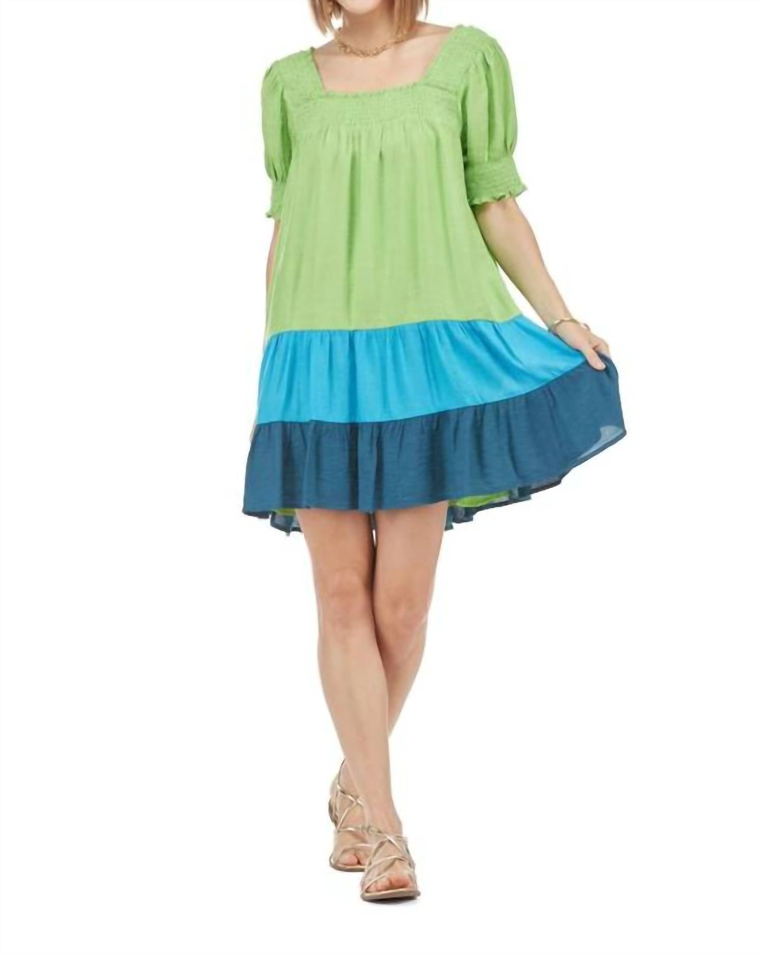 Joy Joy - Color Block Mini Dress