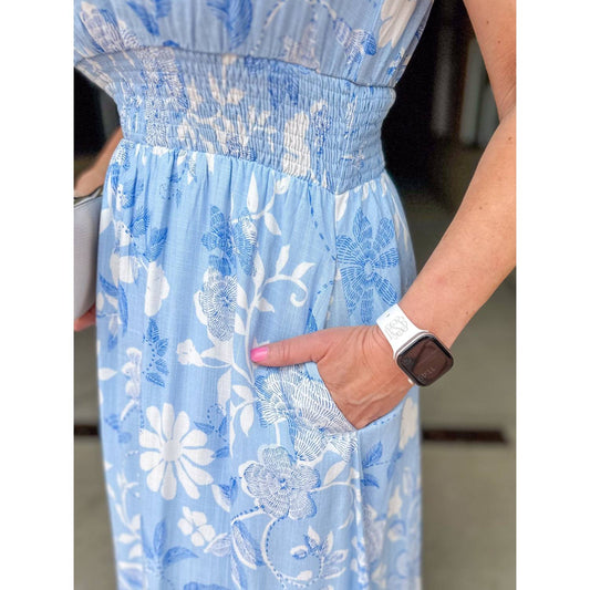 Sugarlips - Seraphina Floral Smocked Maxi Dress