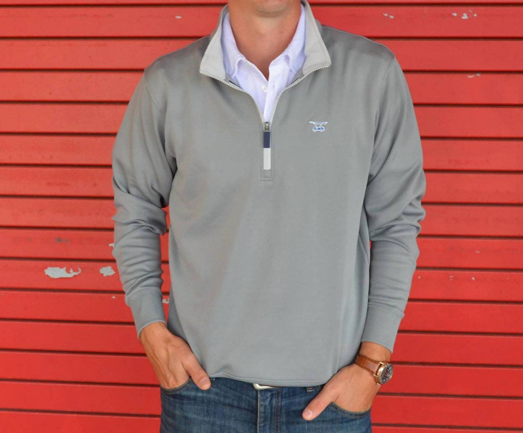 Bald Head Blues - Dogwood Quarter Zip Top