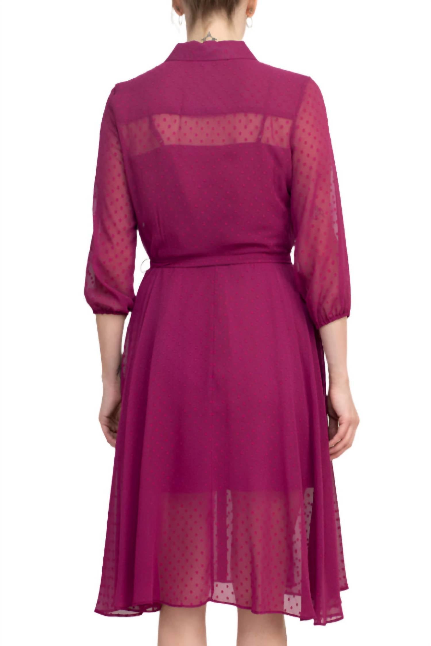 Nanette Lepore - Collared Button Down Chiffon Dress