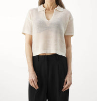 Vanessabruno - Cyntinelle Mesh Polo Top
