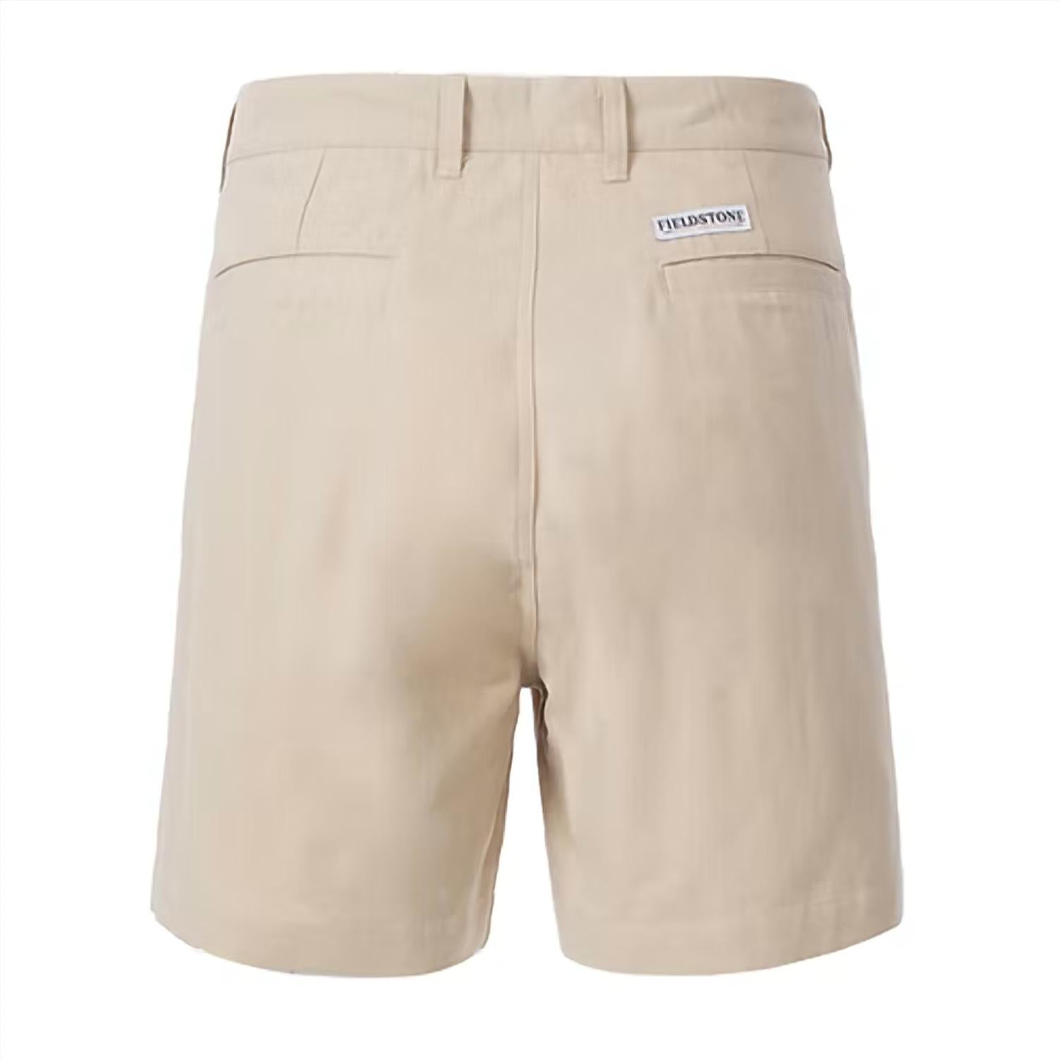 Fieldstone Boys Hilltop Classic Shorts in khaki - kids' shorts - detail view