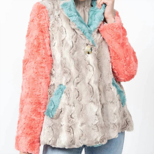 Ivy Jane - Patchwork Fur Coat