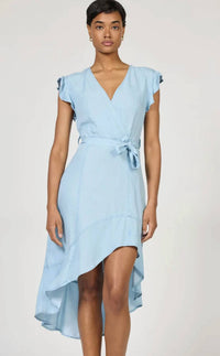 Dear John Denim - Anahi Wrap Front High Low Midi Dress