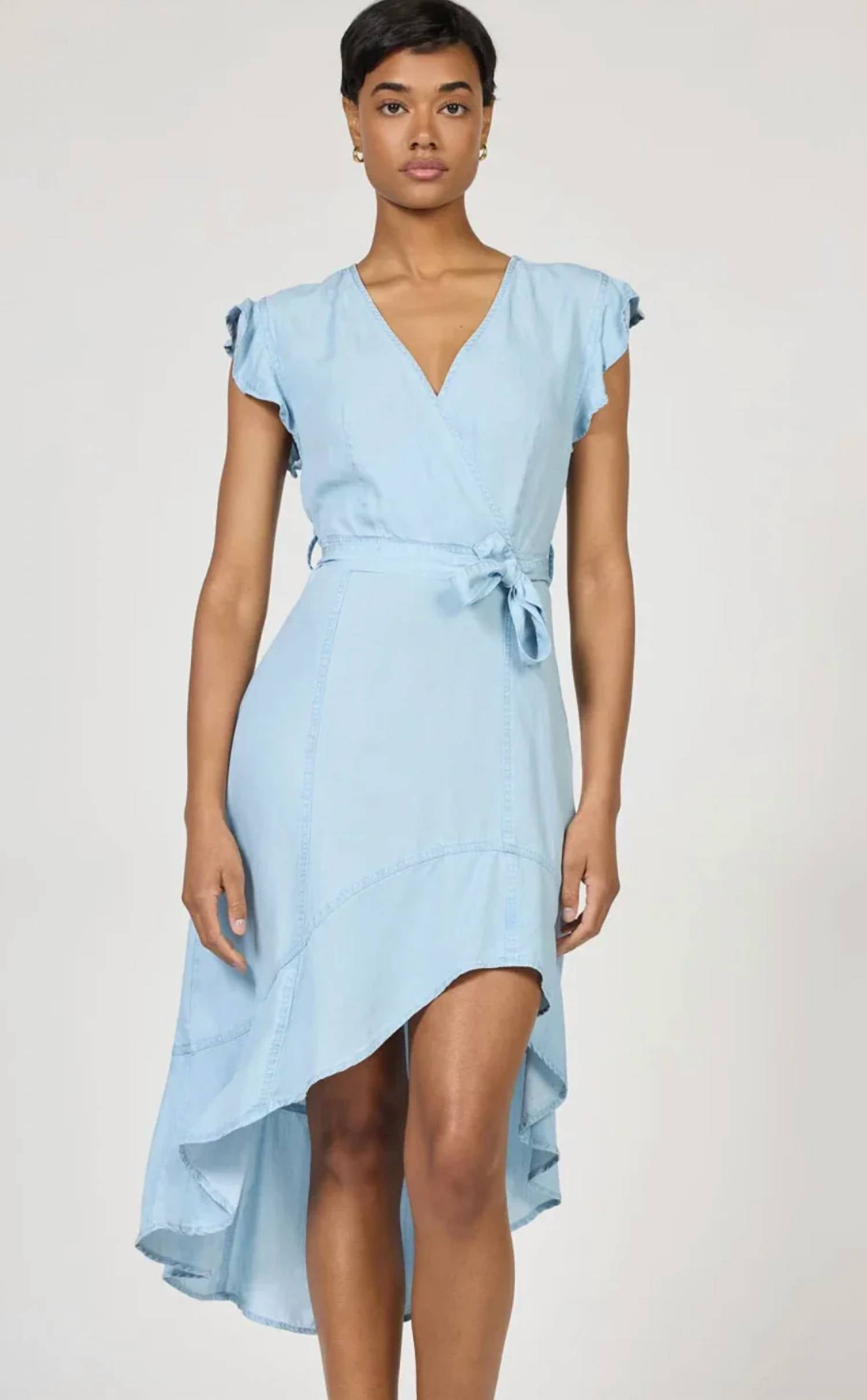 Dear John Denim - Anahi Wrap Front High Low Midi Dress