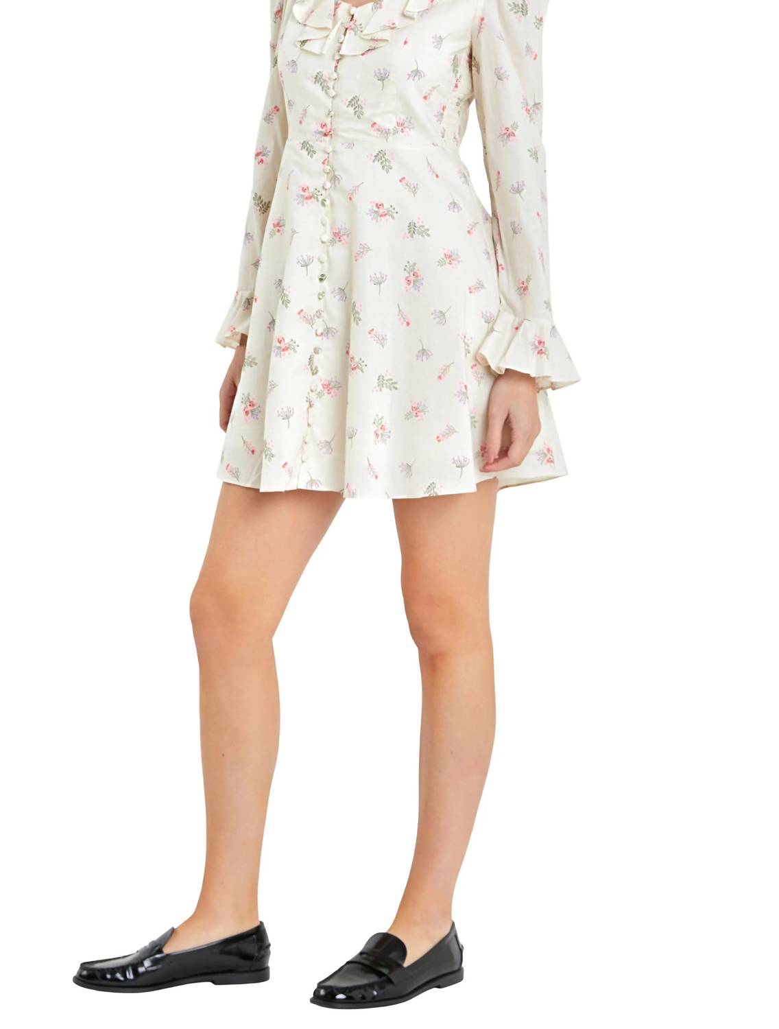 English Factory - Floral Ruffled Mini Dress