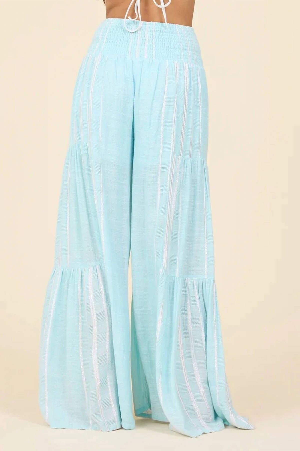 Surf Gypsy - Women's Smocked Wide Leg Pants