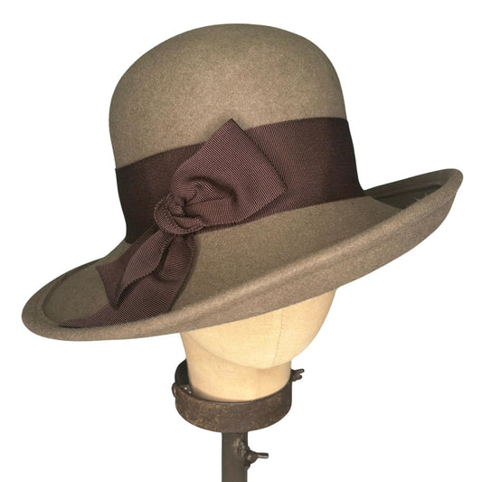 Kathy Jeanne Millinery - Women's Wool Annie Hall Cloche Hat