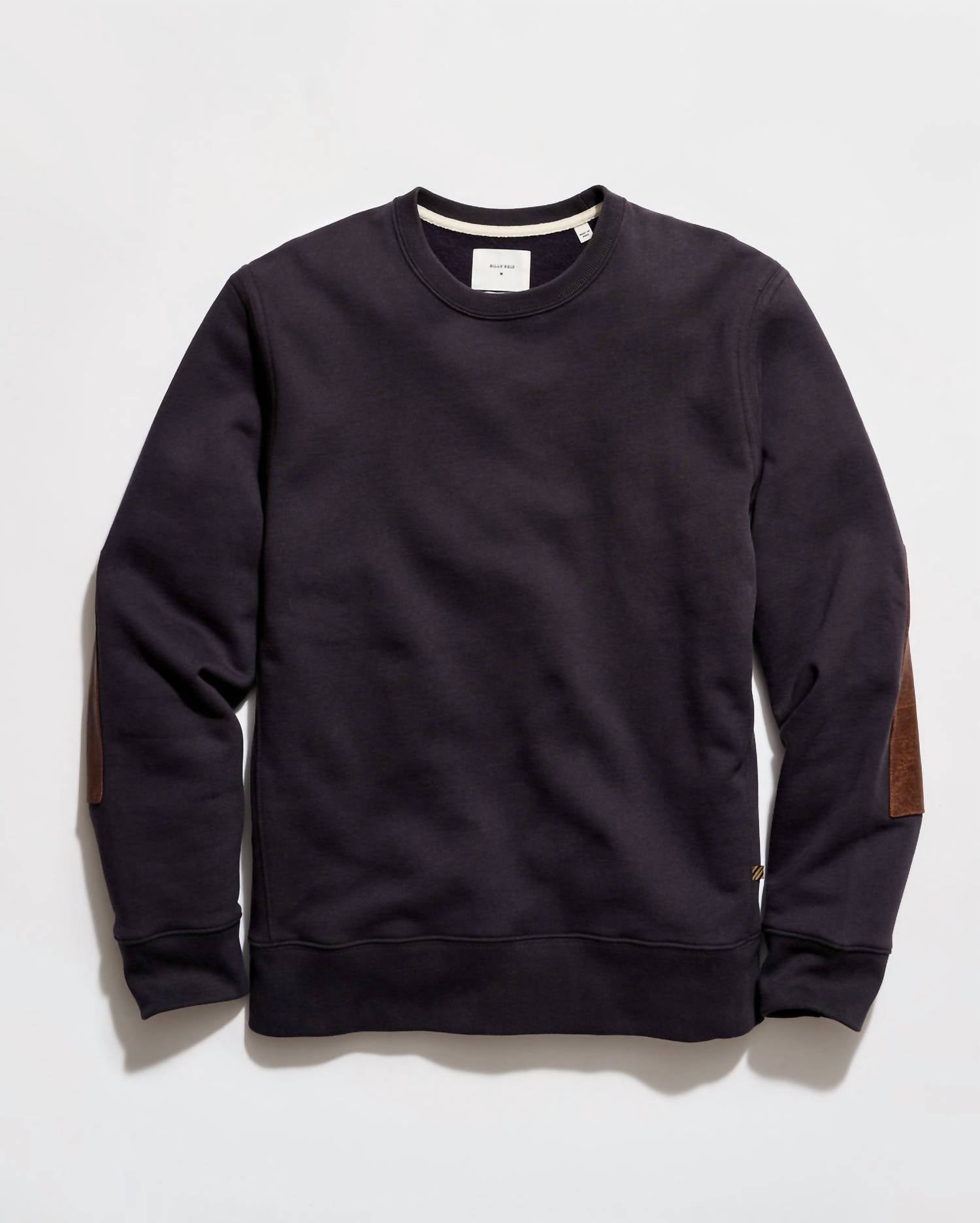 Billy Reid Dover Crew Neck Sweatshirt in dark midnight - men's sweater - view 4