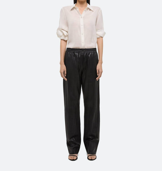 Helmut Lang - Pleated Leather Car Trouser