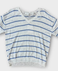 Mododoc - Stripe V-neck Sweater